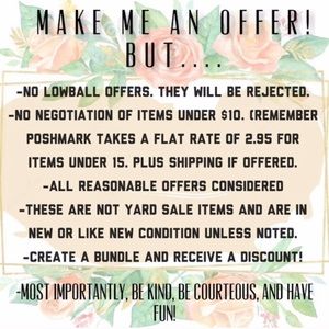 LOWBALL OFFERS WILL BE DECLINED